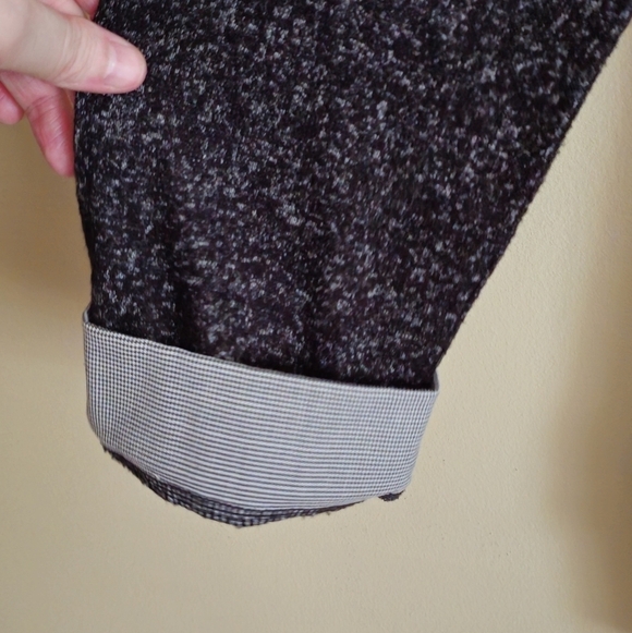 Faith and Joy Dark Grey Top & Plaid Jeweled Collar Size Large - Picture 6 of 11